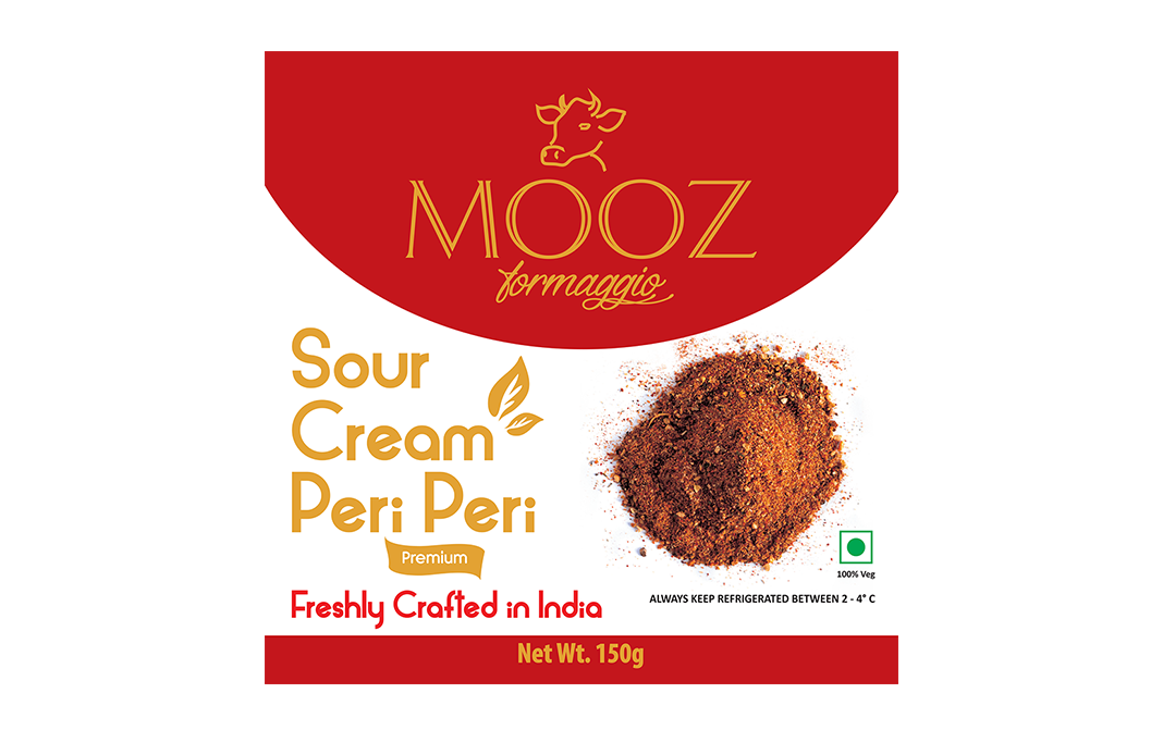 Mooz Sour Cream Peri Peri    Pack  150 grams